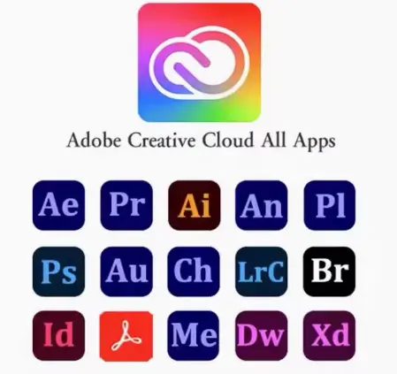 Adobe Creative Cloud gói đăng ký 1 tháng + 100G dung lượng lưu trữ đám mây ADOBE