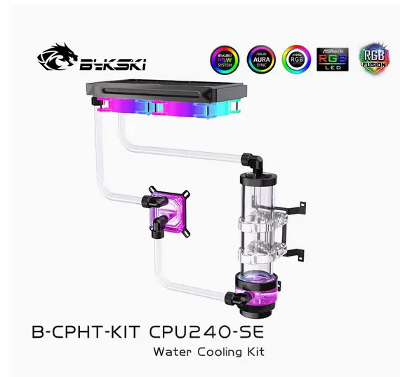 ZeroX  x Bykski B-CP-KIT Split Soft/Hard Tube Water Cooling CPU / GPU Cooling SE Series AIO Kit